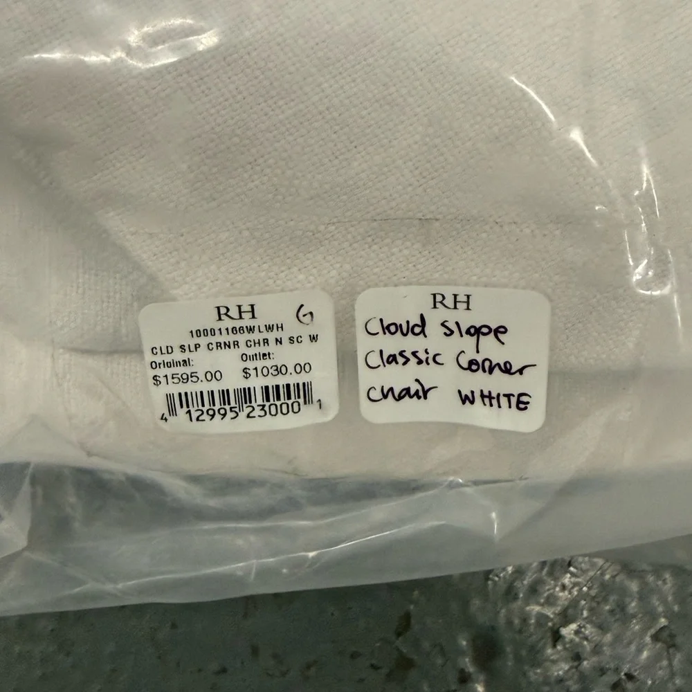 Restoration Hardware Cloud Classic Slipcover Set – White